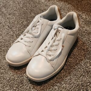 Ben Sherman White Leather Sneakers